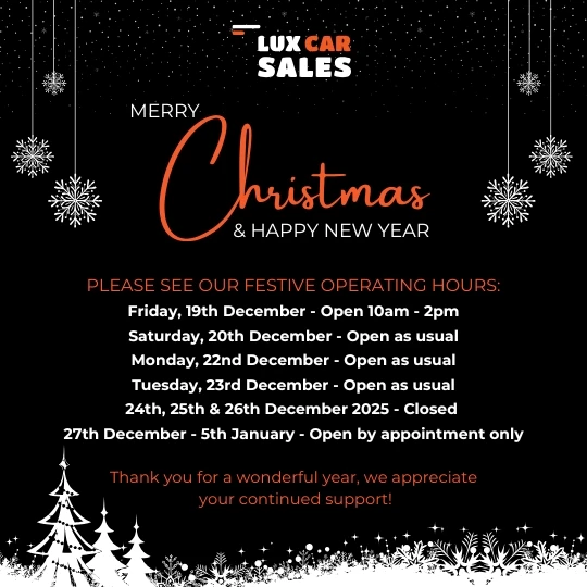 Lux Car Sales Christmas Updates
